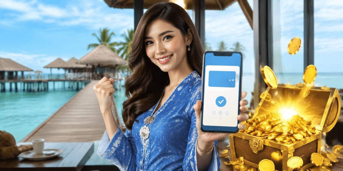 Wanita berbaju kurung di Sabah bermain kasino dalam talian menggunakan telefon pintar